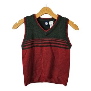 Vtg Gymboree Wool Blend Sweater Vest Boys Size 5 Holiday Christmas Grandpacore